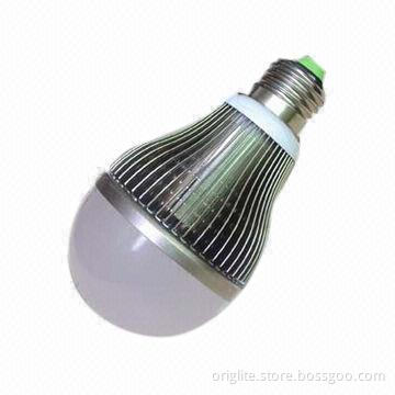 LED bulb lamp, 5W, Samsung Chip, Lifud Power, SMD LED5630, PC Bulb, 90lm/W, Fin-type Heatsink